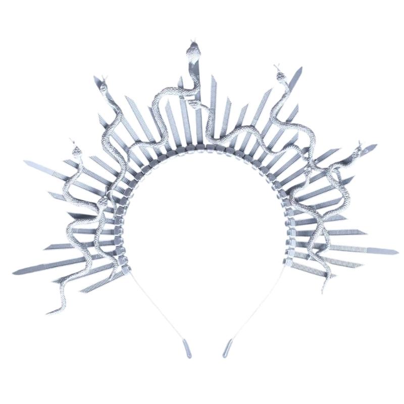 

3d Snake Hairhoop Greek Mythology Hairband Halloween Party Props Headband Adults Stage Performances Cosplay Accessories