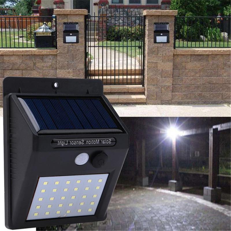 800LMLED Solar Wall Lights Wireless Motion Sensor Solar Garden Lights IP65 Waterproof Solar Deck Lights for Gardens Patios Front Door