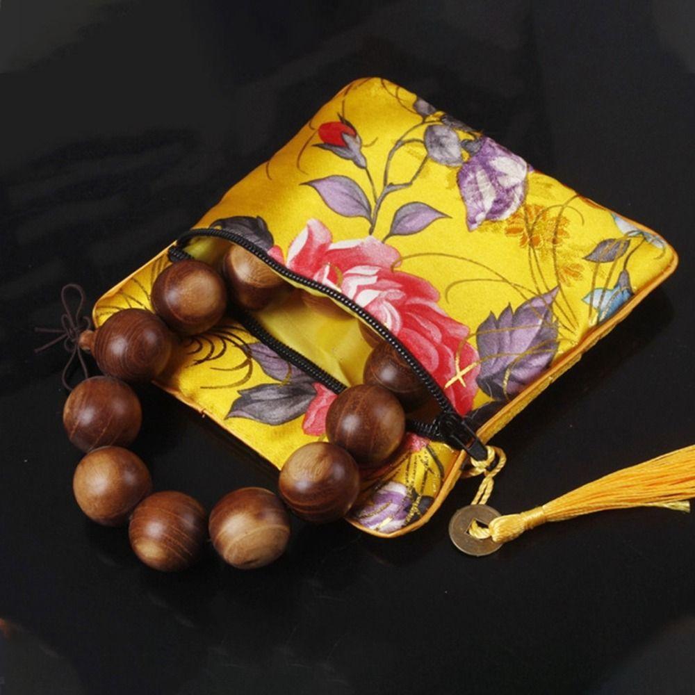 Tassel Embroidery Coin Pouch Cloth Chinese Style Coin Pouch Portable Cloth Wallet  Ladies