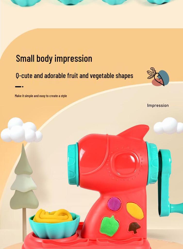 DIY Playdough Noodle Maker: Light Clay Mold Toy for Kids