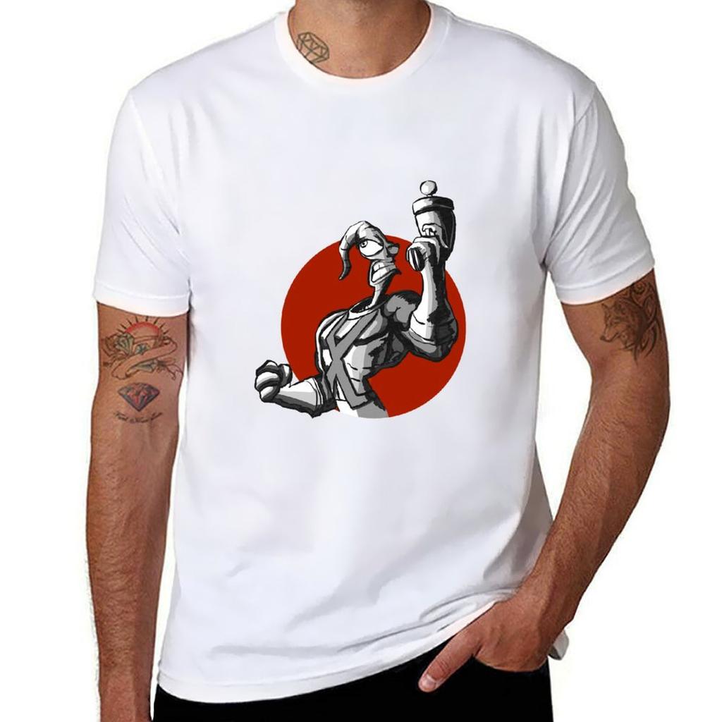 Earthworm Jimm Red Tshirt Casual Trendy Short Sleeve Tshirt
