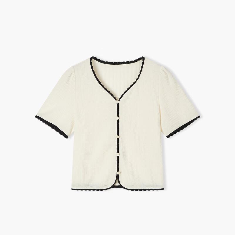 EICHITOO Color Block Loose Fit Short Sleeve Knit Top