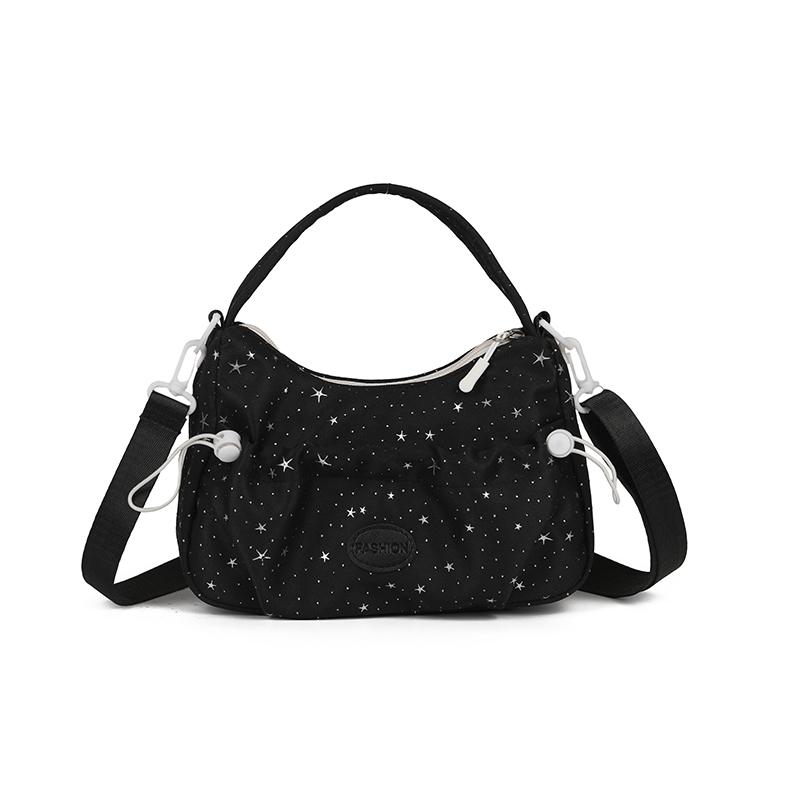 

Fashion Y2K Star Print Nylon Youth Shoulder Bags Adjustable Strap Casual Women s Handbag Cute Drawstring Underarm Crossbody Bags