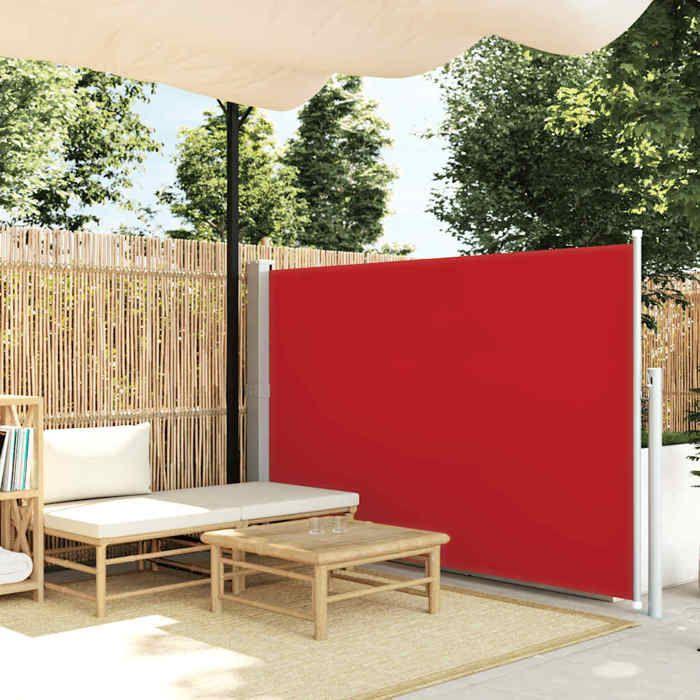 VidaXL Auvent latéral rétractable 140 x 300 cm Rouge