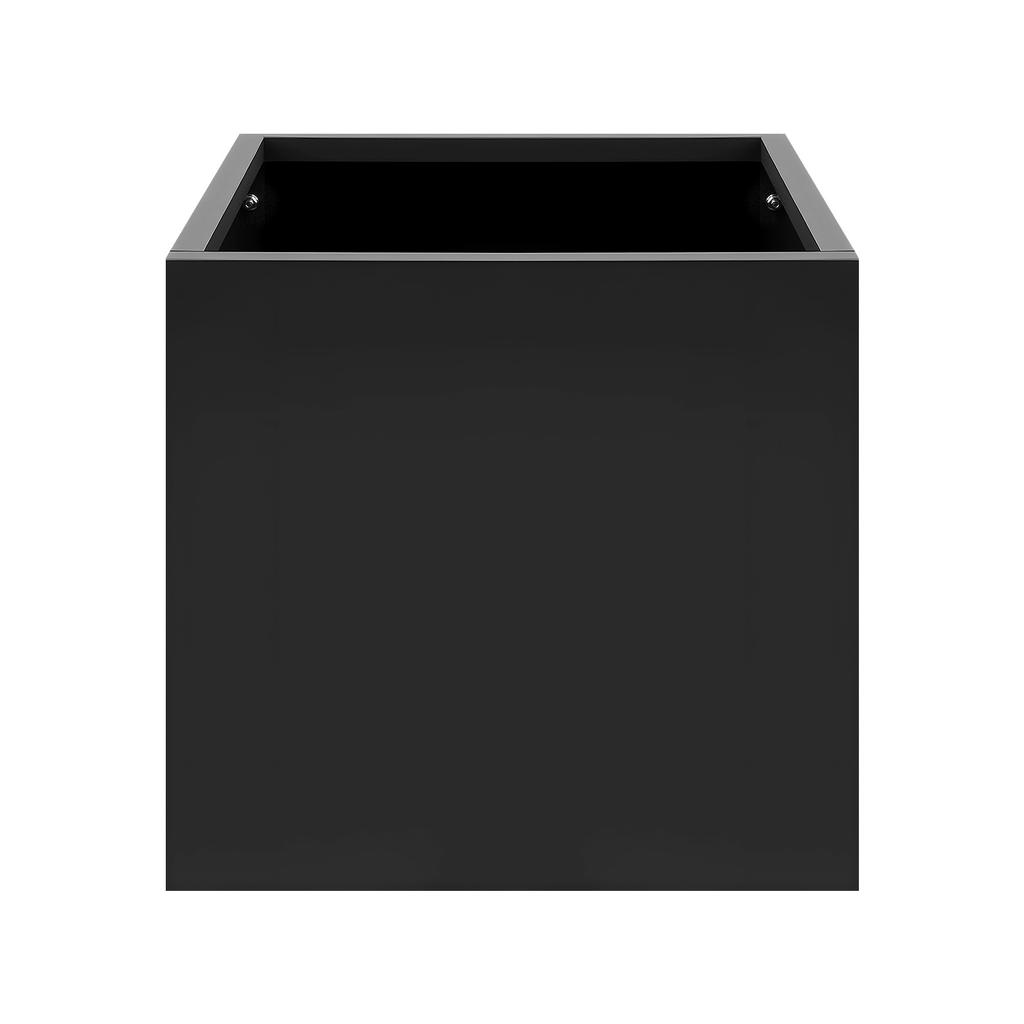 Large 20in Square Steel Planter Box, Rust-Proof Metal Raised Garden Bed for Outdoor Indoor Plants, Patio Balcony Yard
