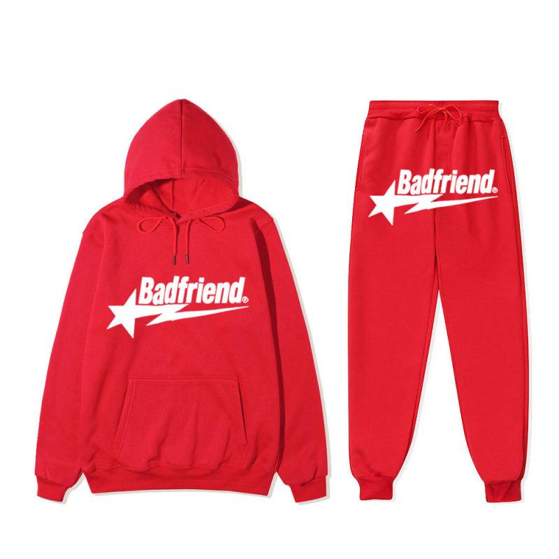 

Весенне-осенний новый темный готический комплект из свитера и брюк с капюшоном и буквами пятиконечной звезды для мужчин и женщин, модный спортивный комплект для отдыха XXXL