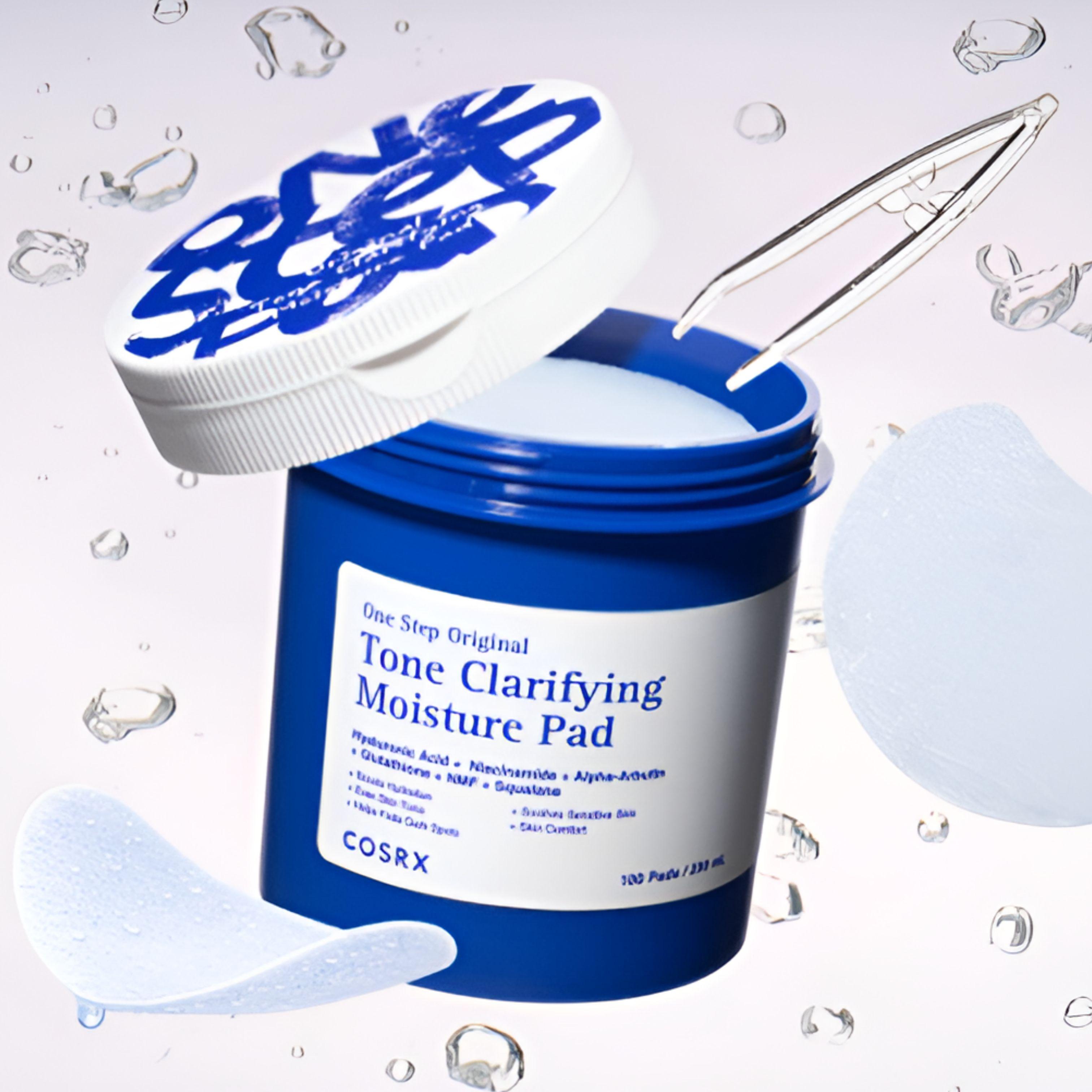 COSRX One Step Moisture Up Pad – Hydrating & Tone Clarifying Toner Pads (100 Pads)