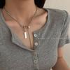Design brand pearl necklace female ins cold wind short collarbone neck chain Internet celebrity year