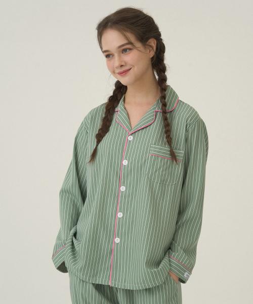 [Dossy] [2PACK] Silk-Fit Wednesday Long Sleeve Couple Pajama Set [Shipped from Korea] 100% Authentic