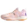 Li Ning Comfortable Cushioning Slip Resistant Abrasion Resistant Breathable Support Rebound Low Top Badminton Shoes AYAQ006-2