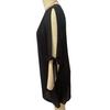 Women Summer Dress Shiny Sequin Hollow Out Deep V Neck Knot Patchwork Dress-up Loose Office Lady Party Mini Dress Women Clothes