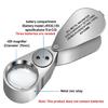 40x Jeweller Loupe Folding Magnifying Jewelry Eye Magnifier With LED Light