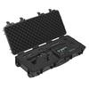 Hard Rifle Case, Lockable Rifle Case with 4 Layers Pre-cut Foams, 914 Mm Gun Storage with Wheels, IP67 Waterproof & Dustproof Pistol Storage Cases for