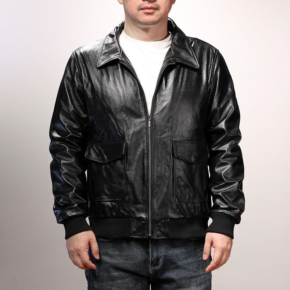 Men's G1 Genuine Leather Pilot Jacket - Top-Layer Cowhide
