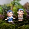Miniature Craft Decoration Couple Figurines PVC Fairy Garden Decor  Home Wedding
