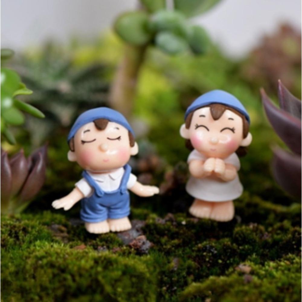 Miniature Craft Decoration Couple Figurines PVC Fairy Garden Decor  Home Wedding