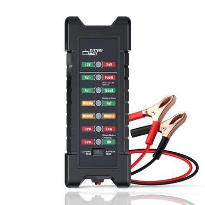 Car Battery Tester, 12V 24V Car Battery Tester, Automotive Alternator Tester, Load Tester, Battery Tester, Analyzer for Checking Alternator Analyzer