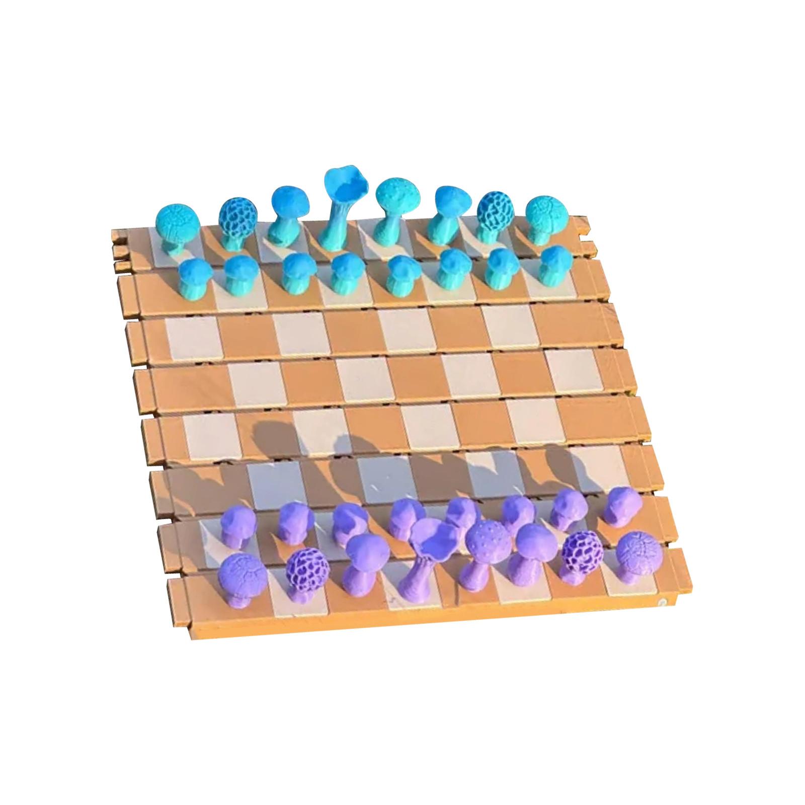 

Лесные шахматы, деревянная шахматная доска, переносные шахматы и набор на лесную тематику One Size фиолетовый