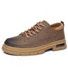 Fashion Casual Men's Genuine Leather Shoes Classic Business Versatile Style Outdoor Leisure Party Daily Office Quality Thick Soled Shoe