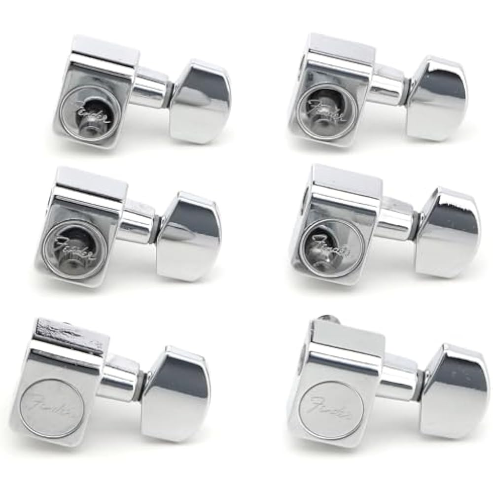 Fender Tuning Pegs American Standard Series Stratocaster® /Telecaster® Tuning Machines Chrome (6)