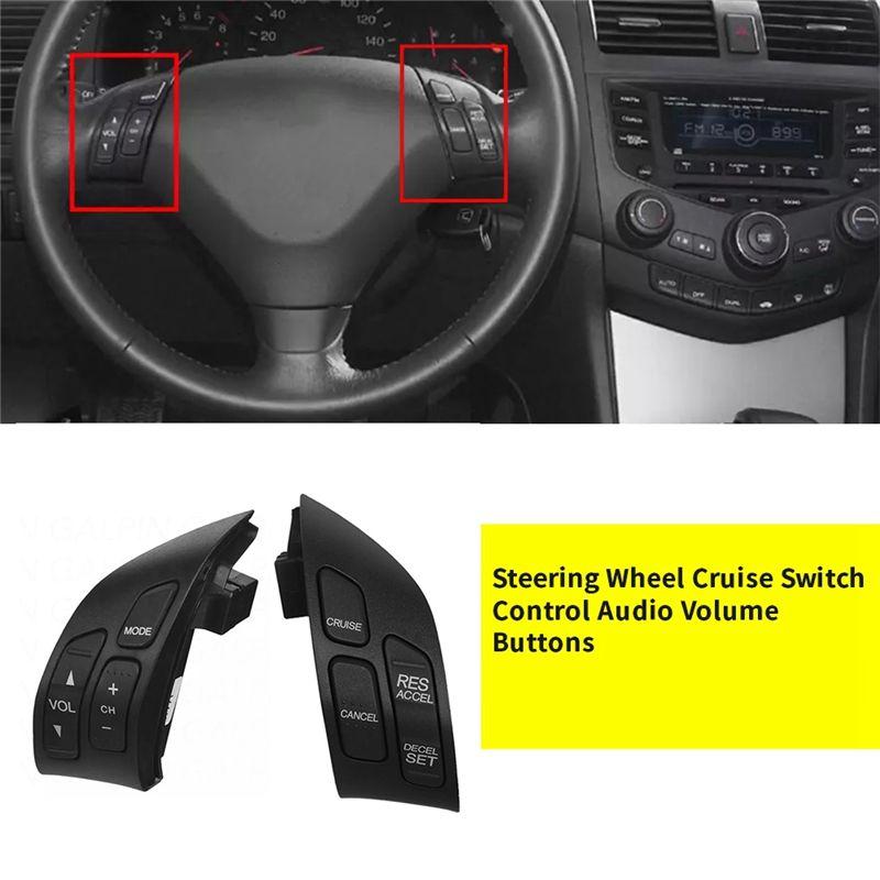 Portable 1Pair Car Steering Wheel Cruise Switch Control Volume Buttons For Honda Accord 2003 2004 36770-SDA-A01 35880-SDA-A01 чёрный