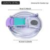 1Pcs New for Cup with Handle Bottle Cover 20/30/40oz Themos Tumbler Cup Cap Splash Spill Proof Multicolor Plastic Lids Cup Holders 5
