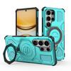 KEYSION Shockproof Magnetic Case for Samsung S26 Ultra 5G Upright Live Metal Ring Stand Phone Back Cover for Galaxy S26 S26+Plus