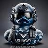Military Resin Duck Sculpture Handmade Art Craft Home Office Desk Decor Veteran Tribute Collectible Gift Ornament