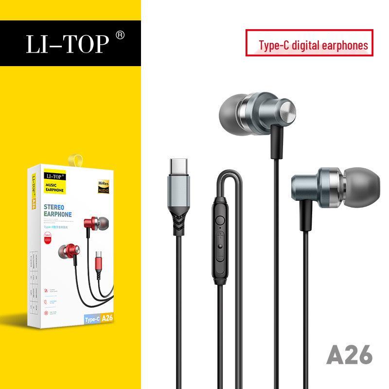 All-Metal Digital Stereo Type-C In-Ear Headphones for Samsung & Huawei