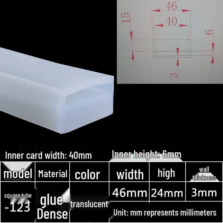 High-Temperature Resistant Silicone Square Tubing: Durable, Customizable, Aging-Resistant Rubber Sheath and Hollow Sealing Strip.