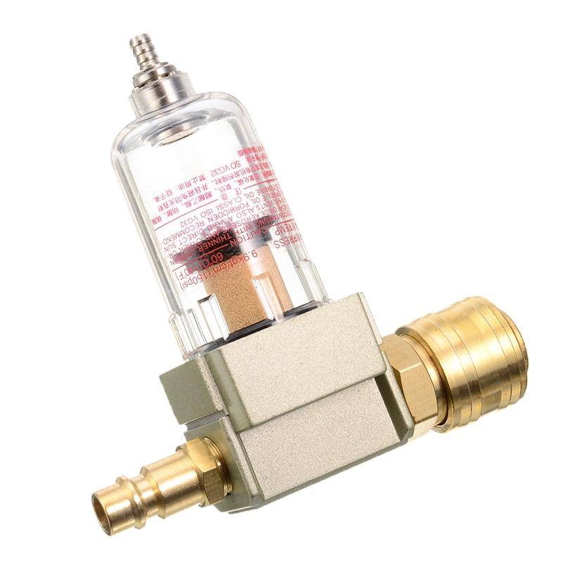 1 ks Odolný odlučovač oleje a vody Filtr filtru stlačeného vzduchu Včetně rychlospojky 1/4" Pro kompresorové nářadí