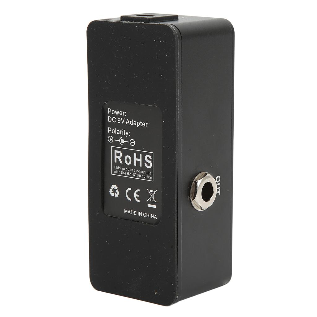 Tuner Pedal for Electric Guitar Bass Mini Metal with Pitch Calibration Flat Tuning AT‑07