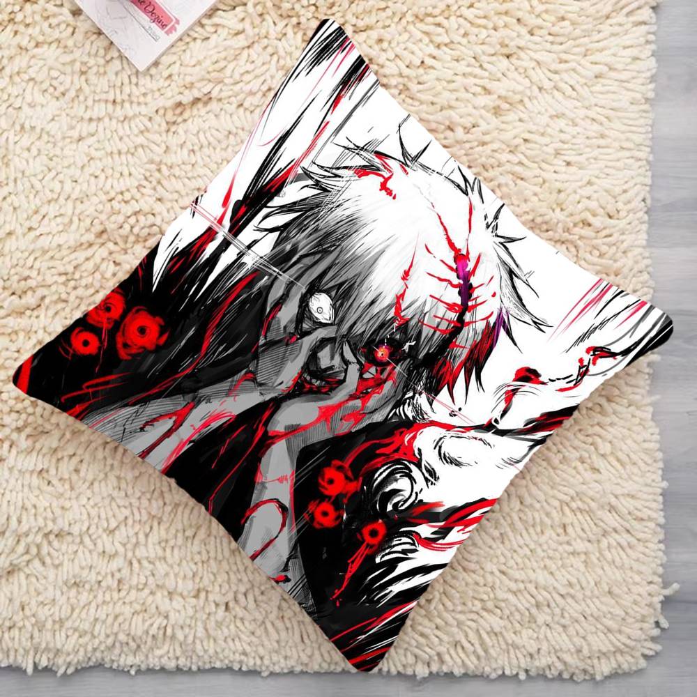 Kuddfodral kuddöverdrag vardagsrum soffor heminredning presenter Anime T-okyo Fear Ghoul söt