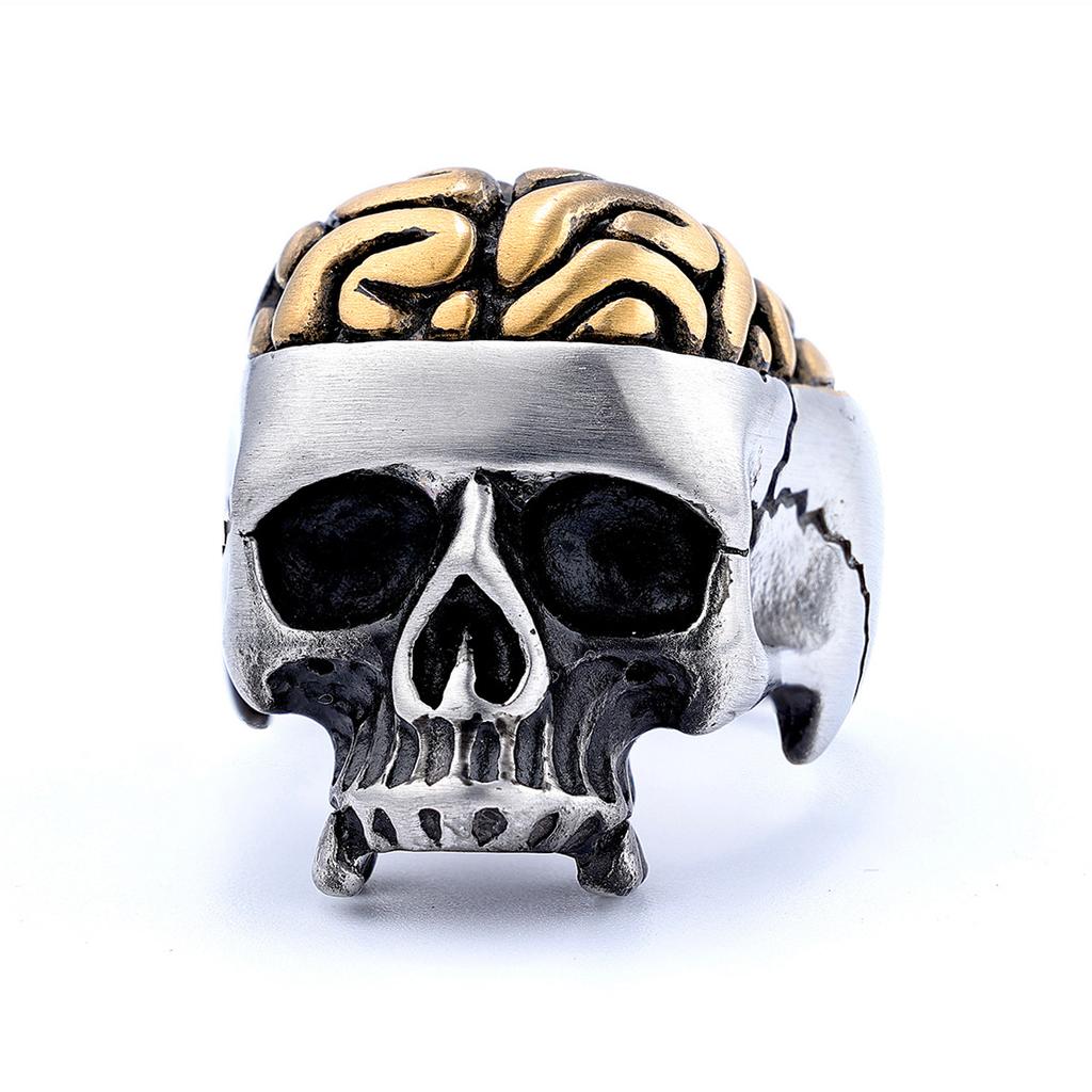 Vintage Punk Style Wielowzór Czaszki Pierścionki Unisex Biker Fajne Akcesoria na Palce
