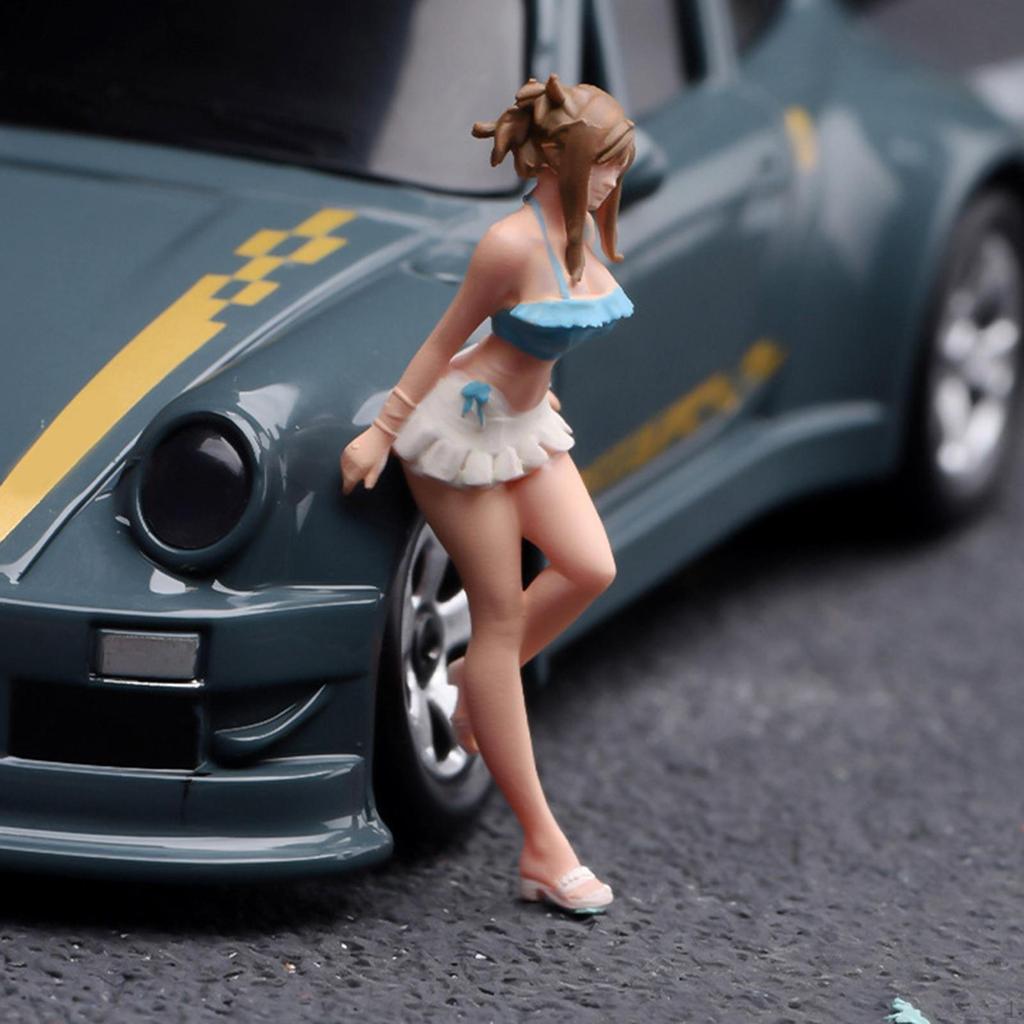 1/64 Scale Swimsuit Girl Figurine, Photo/diorama Prop for Role-playing, Office Decoration Or DIY