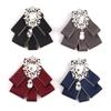 Alloy Bow Tie Gift Crystal Rhinestone Bowtie Luxulry Bowknot Brooches