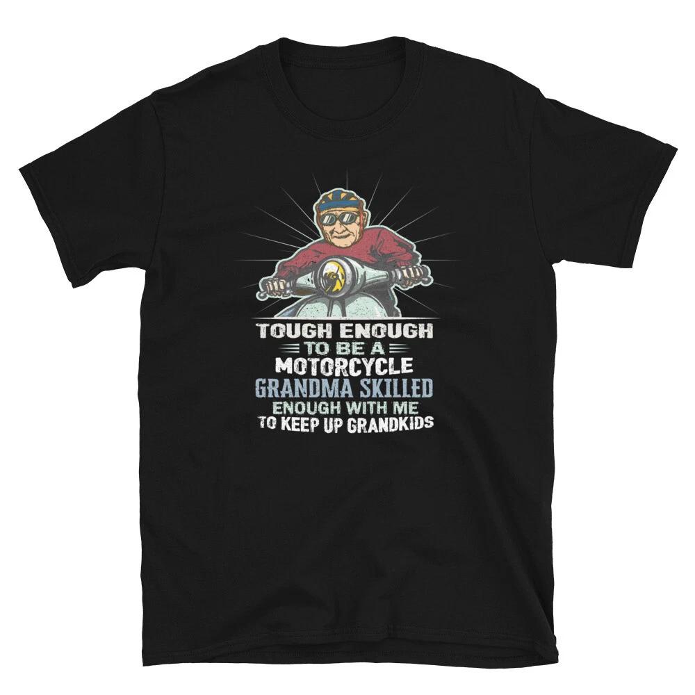 Grandma Motorcycle Rider T-Shirt XL