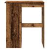 Vidaxl Bar Table With Compartments, Solid Wood, 90X47.5X103.5 Cm