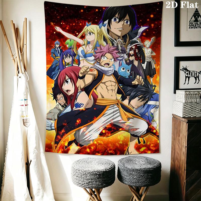 Dragon Cry Fairy Tail'S Epic Battle Threepiece Set 1 Duvet Cover 2 Pillowcase Without Core Soft And Comfortable Bedding Set