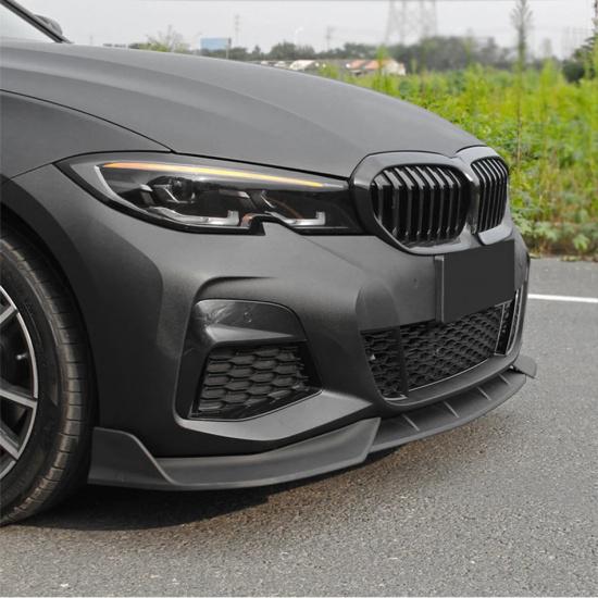 

For 2020-2022 BMW 3 Series G20 G28 Car Front Bumper Splitter Lip Spoiler Diffuser Guard Body Kit Tuning Exterior Accessories матовый черный