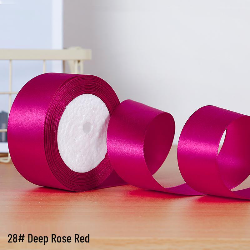 Cinta de Rosa de Seda Hecha a Mano de 4 cm para Envolver Regalos y Joyería DIY