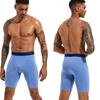 BONITOS 5Pcs Long Men's Panties Cotton Men Boxers Comfortable Underwear For Man Solid Color Underpants