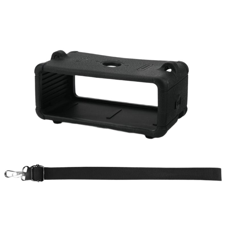 

Silicone Case for EMBT III Speaker With Adjustable Shoulder Strap and Dustproof Charging Port Design чёрный