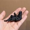 Gothic Fantasy Black Robe Reading Statue 3D Printed Mystery Lying Reading Sculpture for Halloween Shelf Desktop Decor