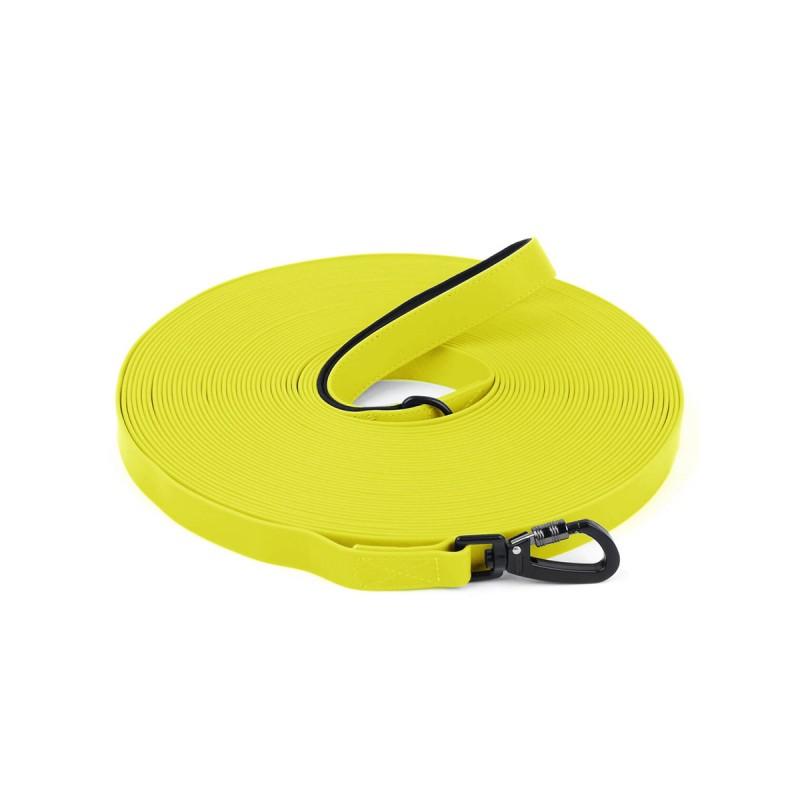 Wasserdichte Hundeleine, 3M/5M/10M/15M/20M/30M Hundetrainingsleine für Draußen, Langlebige PVC Langleine Schleppleine mit Gepolstertem Griff