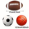 1 Stück Aufblasbare Hundebälle - Langlebige Mini-Basketball-, Fußball-, Rugby-Spielzeuge für aggressive Kauer, Große schwimmende Hundespielzeuge