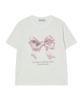 AWESOME STUDIO Ribbon Digital Print Short Sleeve T-Shirt Indigo Blue