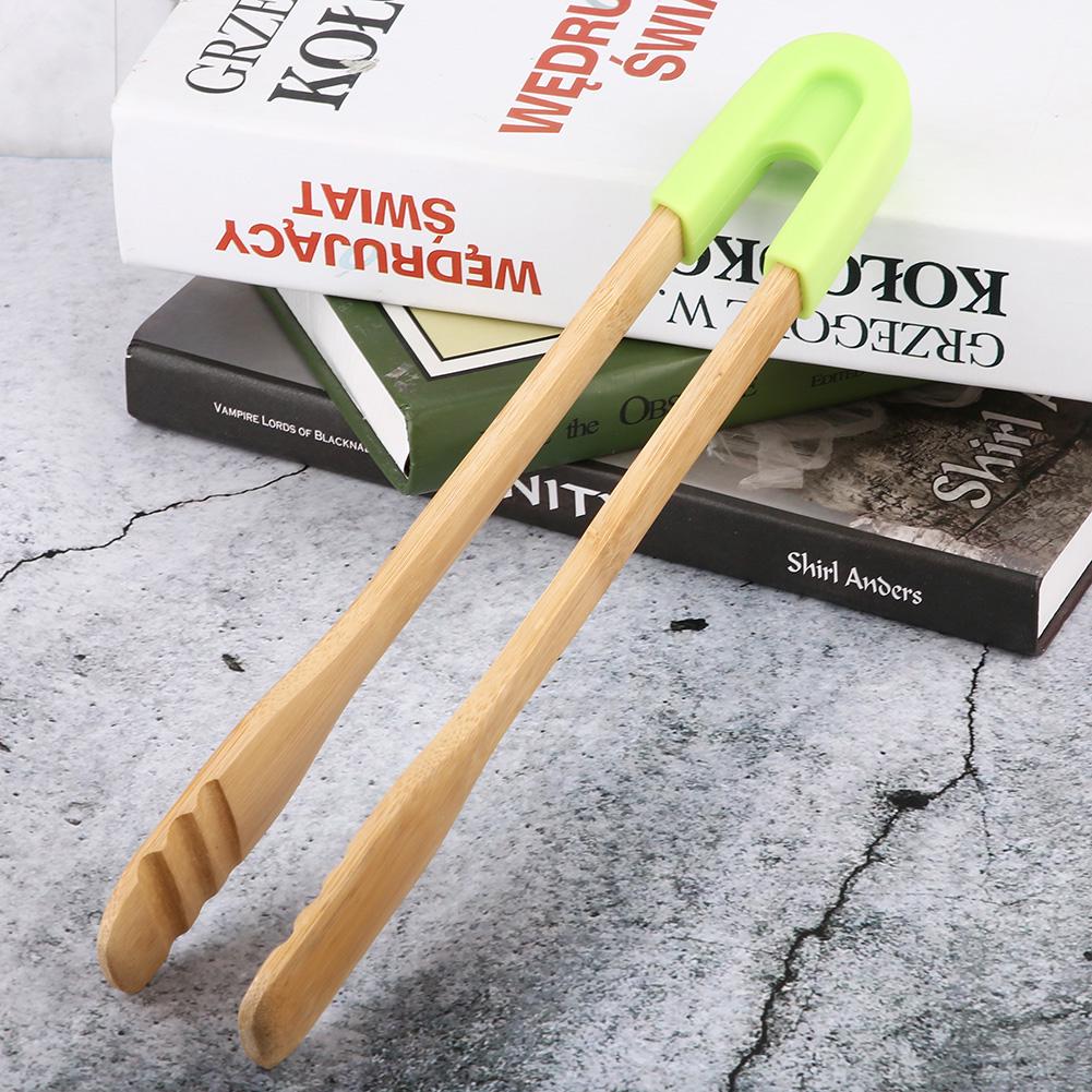 

Wooden BBQ Clip Buffet Food Tongs Bread Steak Kitchen Clamp Serving Tool Type 2