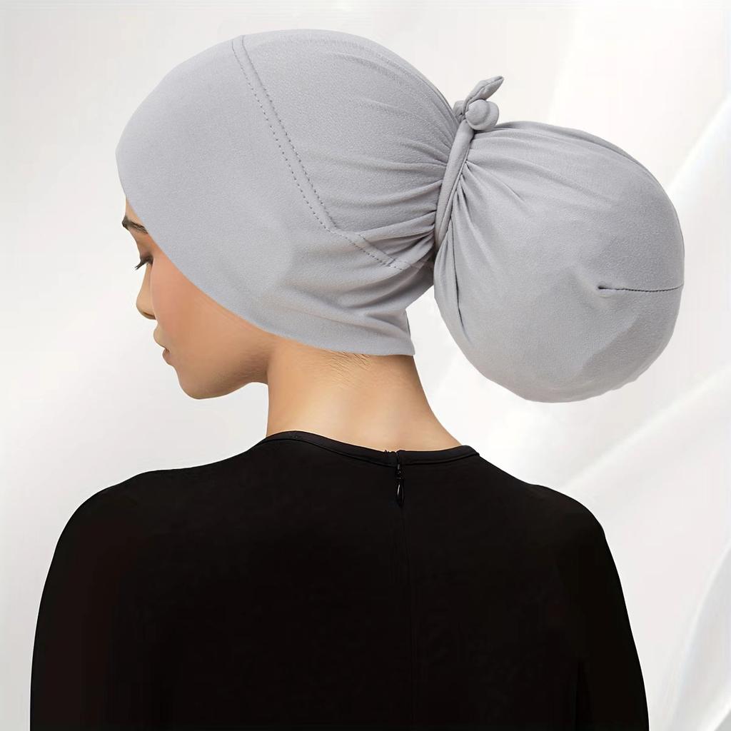 2025 New Soft Muslim Turban Hat Inner Hijab Caps Islamic Underscarf Bonnet India Hat Hair Loss Female Headwrap Turbante Mujer