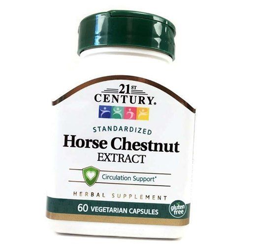 

Екстракт Кінського Каштану, Horse Chestnut, 21st Century 60вегкапс (71440002) 60vcaps